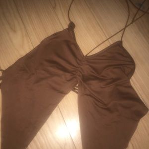 Flowy Brown Shein Top